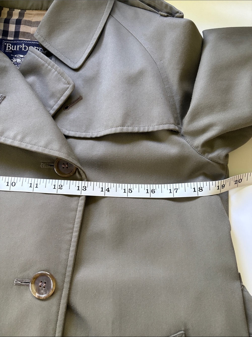 Vintage Burberrys Heavyweight Check-Lined Raincoat / Trench – Pristine - Picture 14 of 16